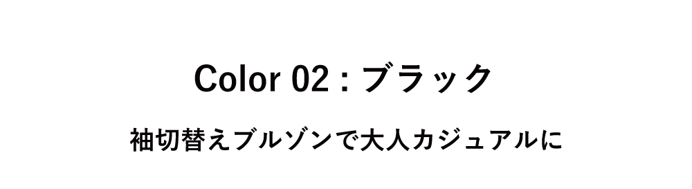 Color 02 ブラック タイトル