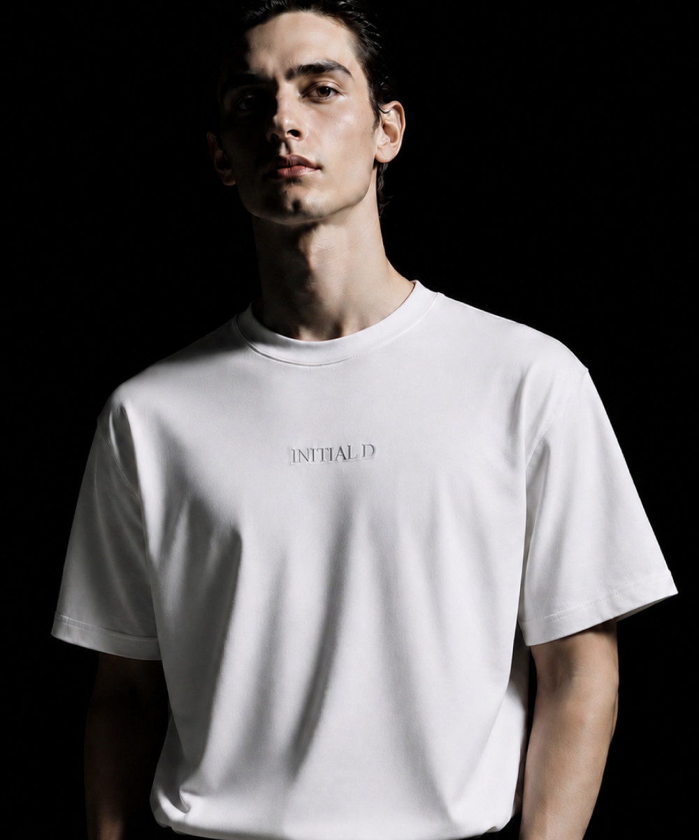 頭文字D 別注フジワラ グラフィック半袖Tシャツ ホワイトカラー 前面