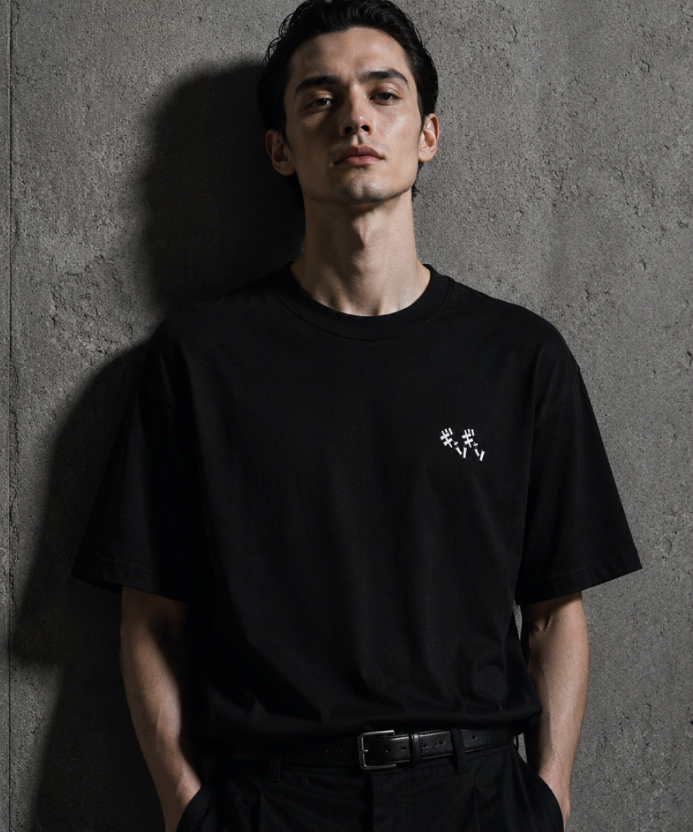 頭文字D 別注タカハシ グラフィック半袖Tシャツ ブラックカラー 前面